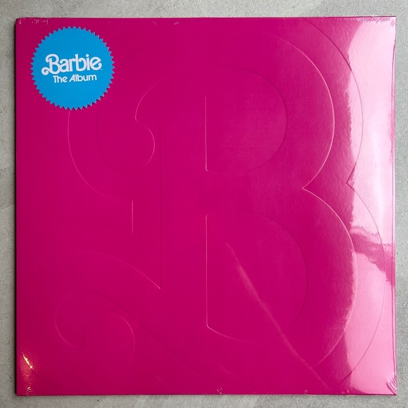 Barbie The Album Embossed Sky Blue Vinyl (Original Version) - Picture 1 of 3